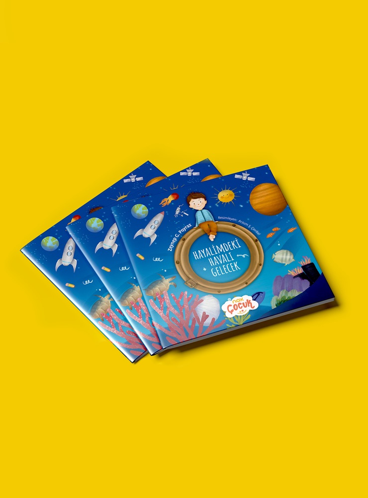 Hayalimdeki Havalı Gelecek - NOX Çocuk Kitabı Kapağı